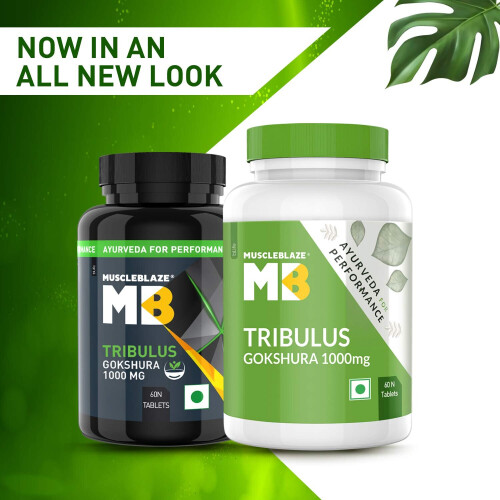 MuscleBlaze Tribulus 1000 mg, Ayurveda For Performance (60 Tablets) 1
