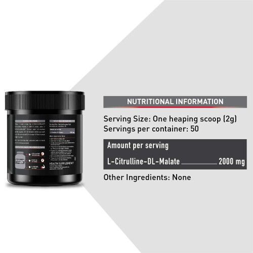 MuscleBlaze Citrulline Malate, 0.22 lb Unflavored 1