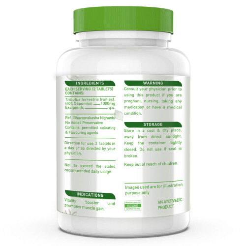 MuscleBlaze Tribulus 1000 mg, Ayurveda For Performance (60 Tablets) 2
