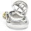 Male Chastity Device Removable Pain Ring with Air-Flow Tip Silver 2