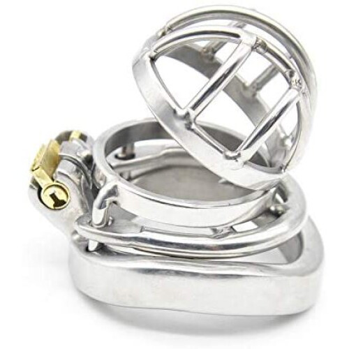 Male Chastity Device Removable Pain Ring with Air-Flow Tip Silver 1