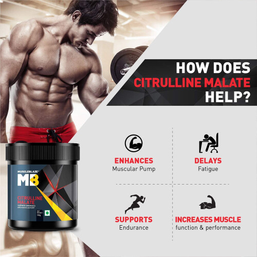 MuscleBlaze Citrulline Malate, 0.22 lb Unflavored 2