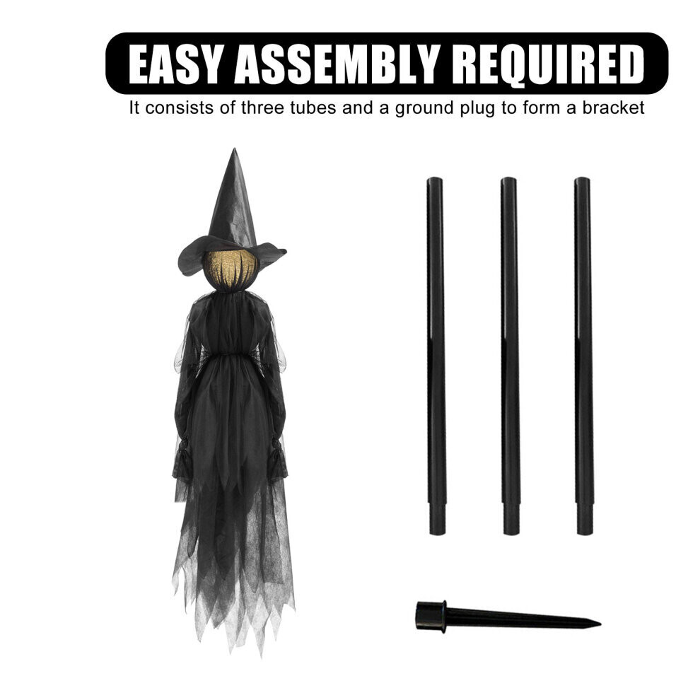 (1PCS Witch) 170cm Halloween Light-Up Witches Ghost Halloween