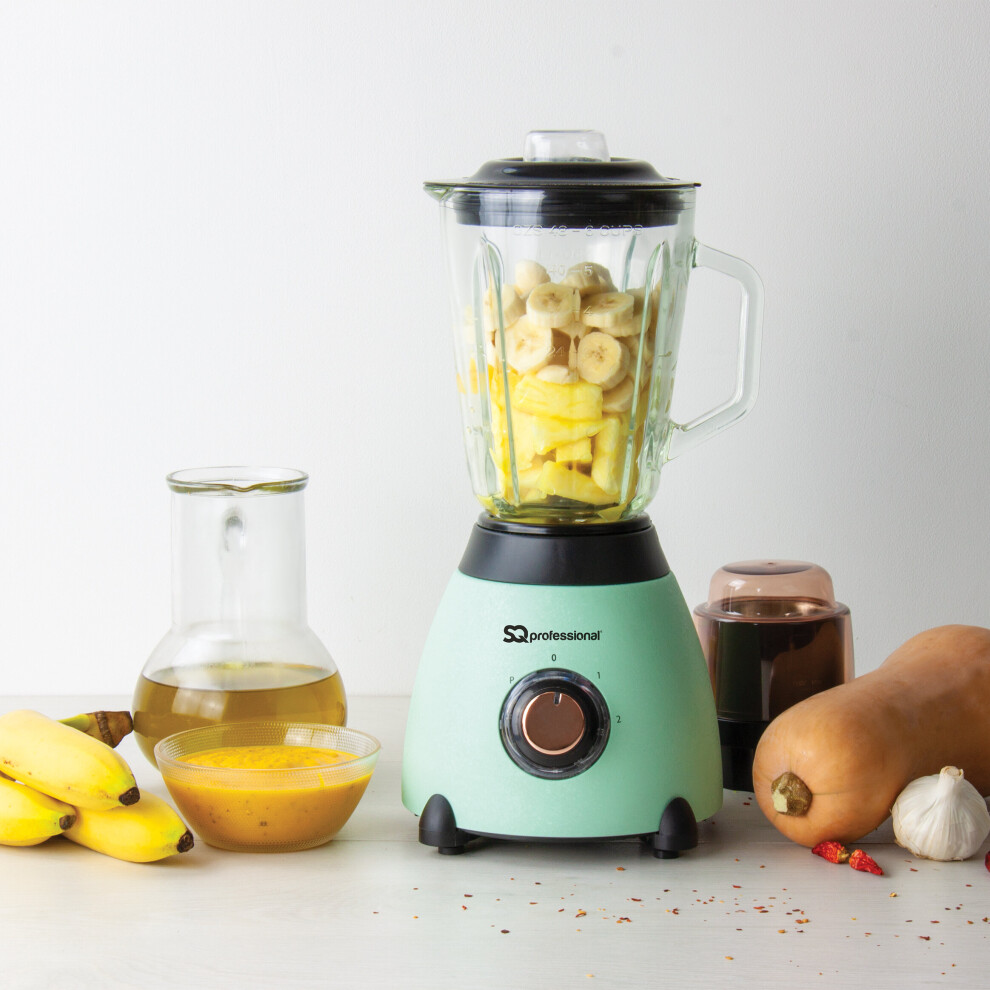 (Green) SQ Professional Epoque 500W Blender & Grinder