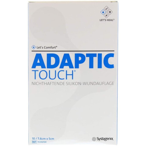 Adaptic Touch Non-Adhesive Silicone Wound Dressing 7.6x5cm Pack Of 10