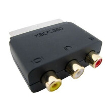 Official Xbox 360 RCA Scart TV Triple Phono Adapter