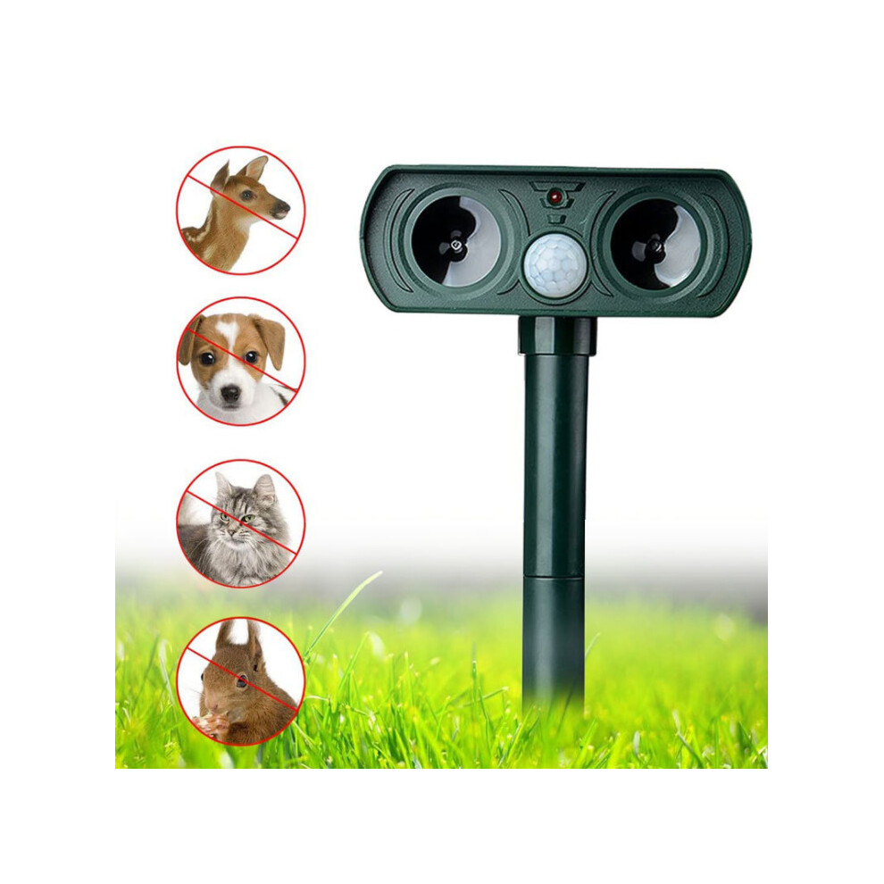 Solar Ultrasonic Cat Repeller Animal Chaser Scarer Ultrasonic Deterrent-image-OPC-P89NKTX-NEW
