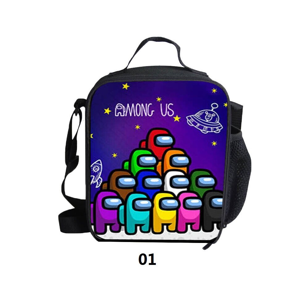 (01) Among Us Thermal Insulated Lunch Bags School Outdoor