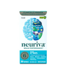 Schiff, Neuriva Santé Cérébrale, Plus Vitamines B6, B12 & Acide Folique, 30 Gélules