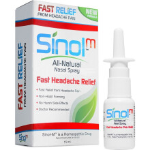 Sinol, SinolM, Vollständig natürliches Nasenspray, Schnelle Kopfschmerzlinderung, 15 ml