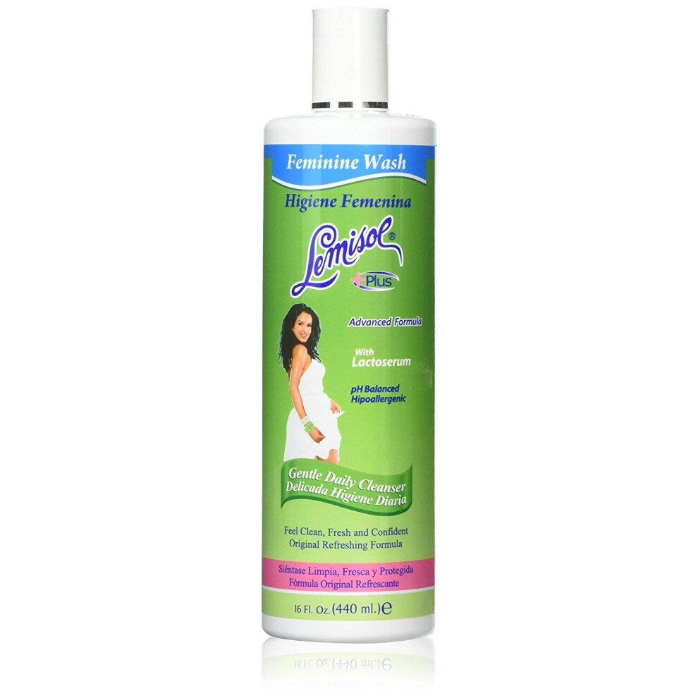 Lemisol Plus Intimwaschmittel 16 Oz (Packung Mit 6) - Sanfte Reinigung FüR Die Feminine Hygiene, Ph-Ausgewogen, Hautfreundlich-image