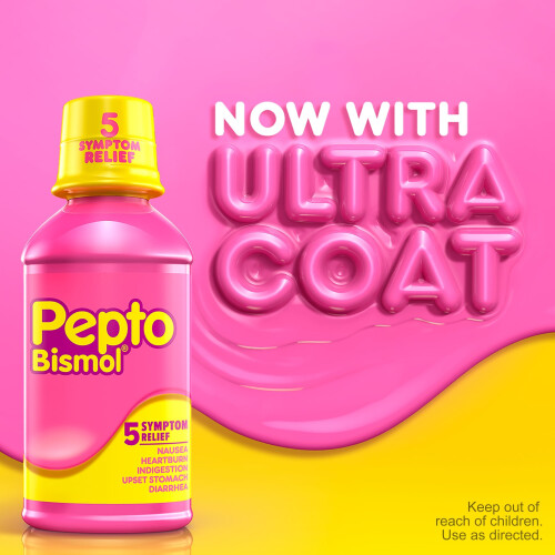 Pepto-Bismol, 5 Symptom Digestive Relief, Original, 4 fl oz 2