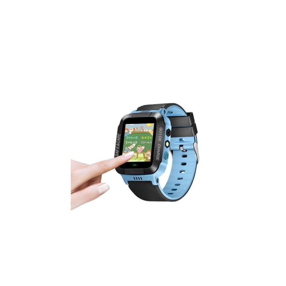 (White & blue) Kids GPS Tracker Smart Phone Watch