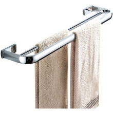 Flybath Towel Rail Bar Double Layer Brass Bathroom Stylish Towel Rack Holder Hanger Wall Mounted, Polished Chrome