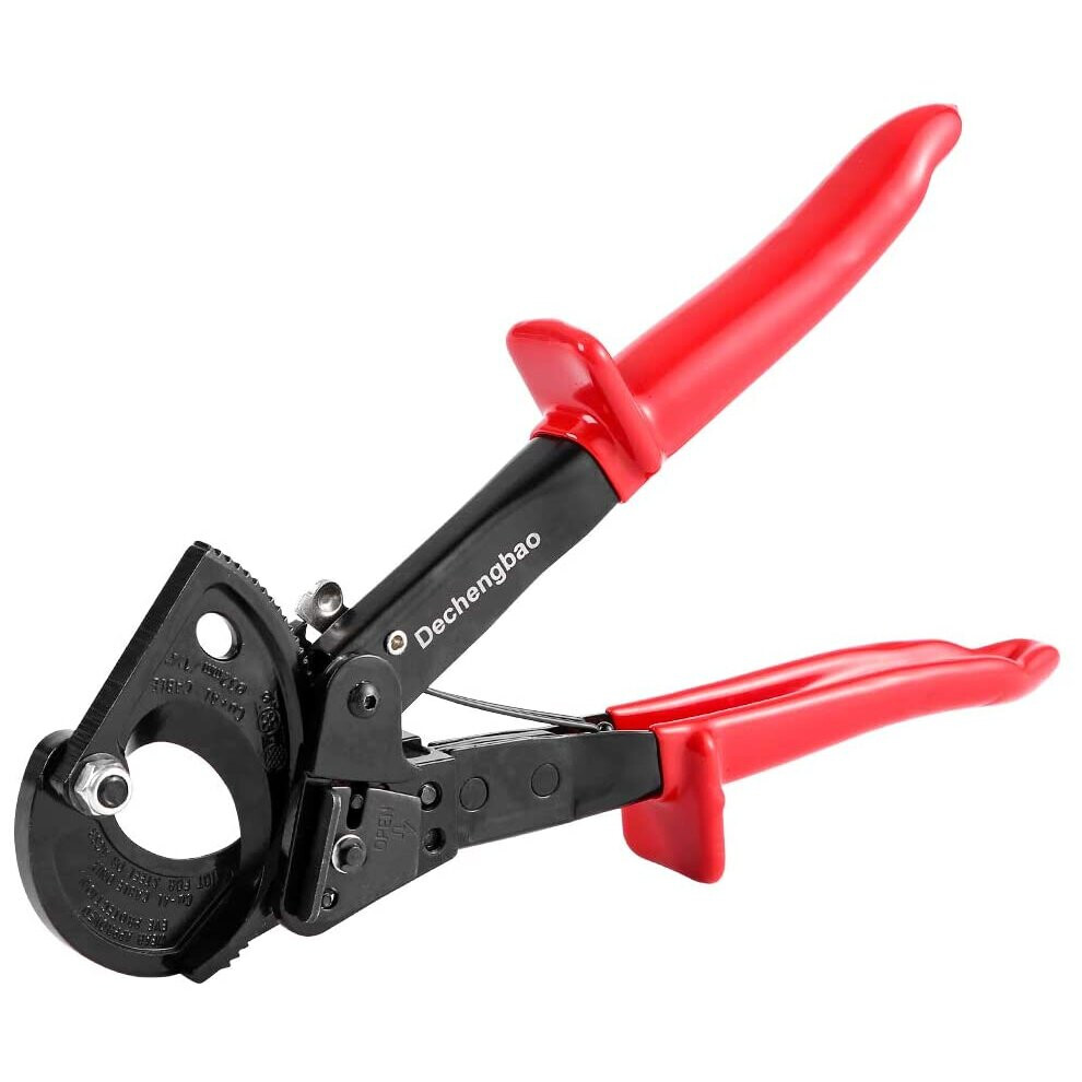 Brand:-Dechengbao Cable Cutter,Hs325a Heavy Duty Aluminum Copper Ratchet Cable Cutter, Cut Up To 240Mm² Ratcheting Wire Cutter And Wire Cable...