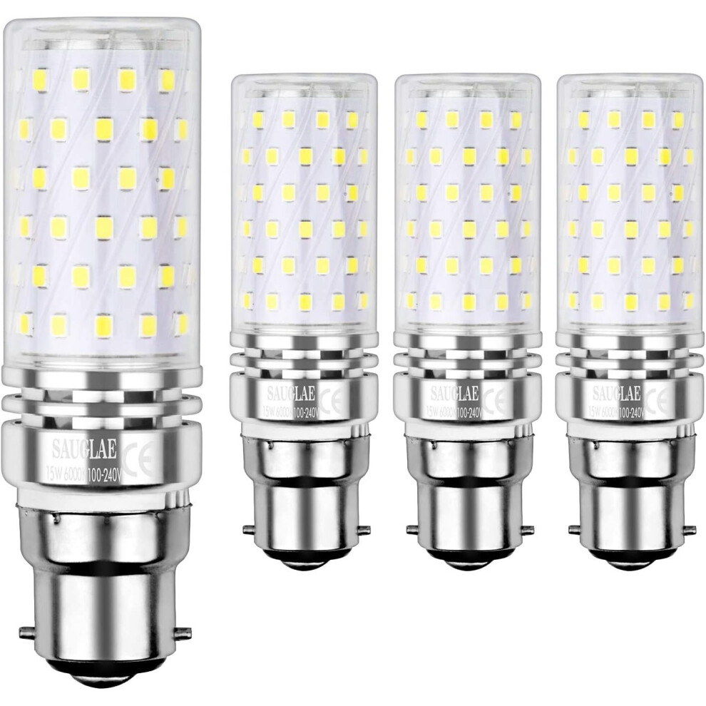 Brand:-Sauglae Sauglae Led Corn Bulbs 15W, 120W Incandescent Bulbs Equivalent, 6000K Day 1500Lm, B22 Bayonet Cap Led Bulbs,... White/Light