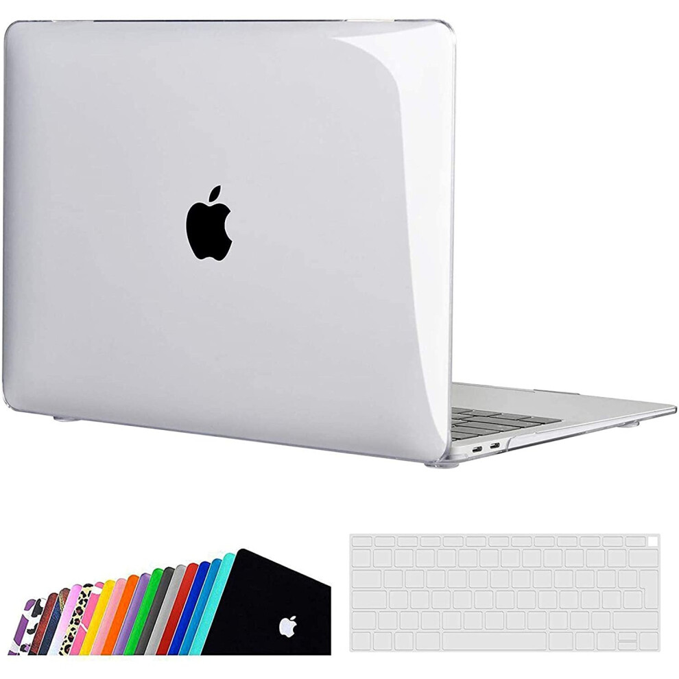 iNeseon MacBook Air 13-inch Case Cover A2337(M1)/ A2179/ A1932, Slim Hard Shell Protection Case + Keyboard Cover for 2020 2019...