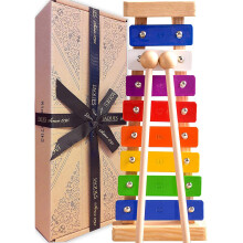 Xylophone - Wooden Toys Make a Great Musical Toys - Inc. FREE SONG SHEETS - Glockenspiel - Perfect for for Budding Musicians...