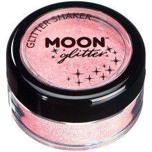 Pastel Glitter Shakers by Moon Glitter - Coral - Cosmetic Festival Makeup Glitter for Face, Body, Nails, Hair, Lips - 5g