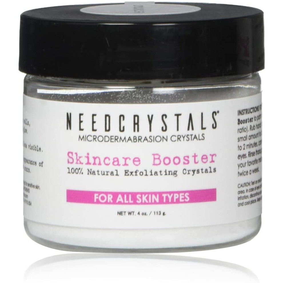 NeedCrystals Microdermabrasion Crystals, DIY Face Scrub. Natural Facial Exfoliator for Dull or Dry Skin Improves Scars,...