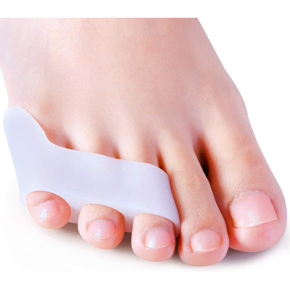 Visit-The-Sumiwish-Store Sumiwish 10 Pack Pinky Toe Separator, Gel Toe Separators For Overlapping Toe, Curled Pinky Toe Correct And Protect