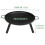 Fire Bowl 22 inch Black Iron Portable Fire Pit Foldable Portable, Best 2