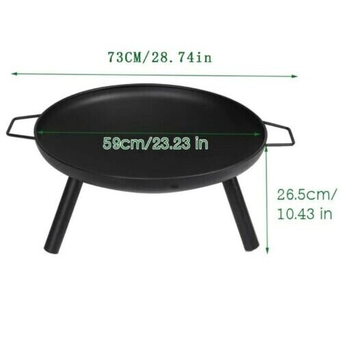 Fire Bowl 22 inch Black Iron Portable Fire Pit Foldable Portable, Best 1