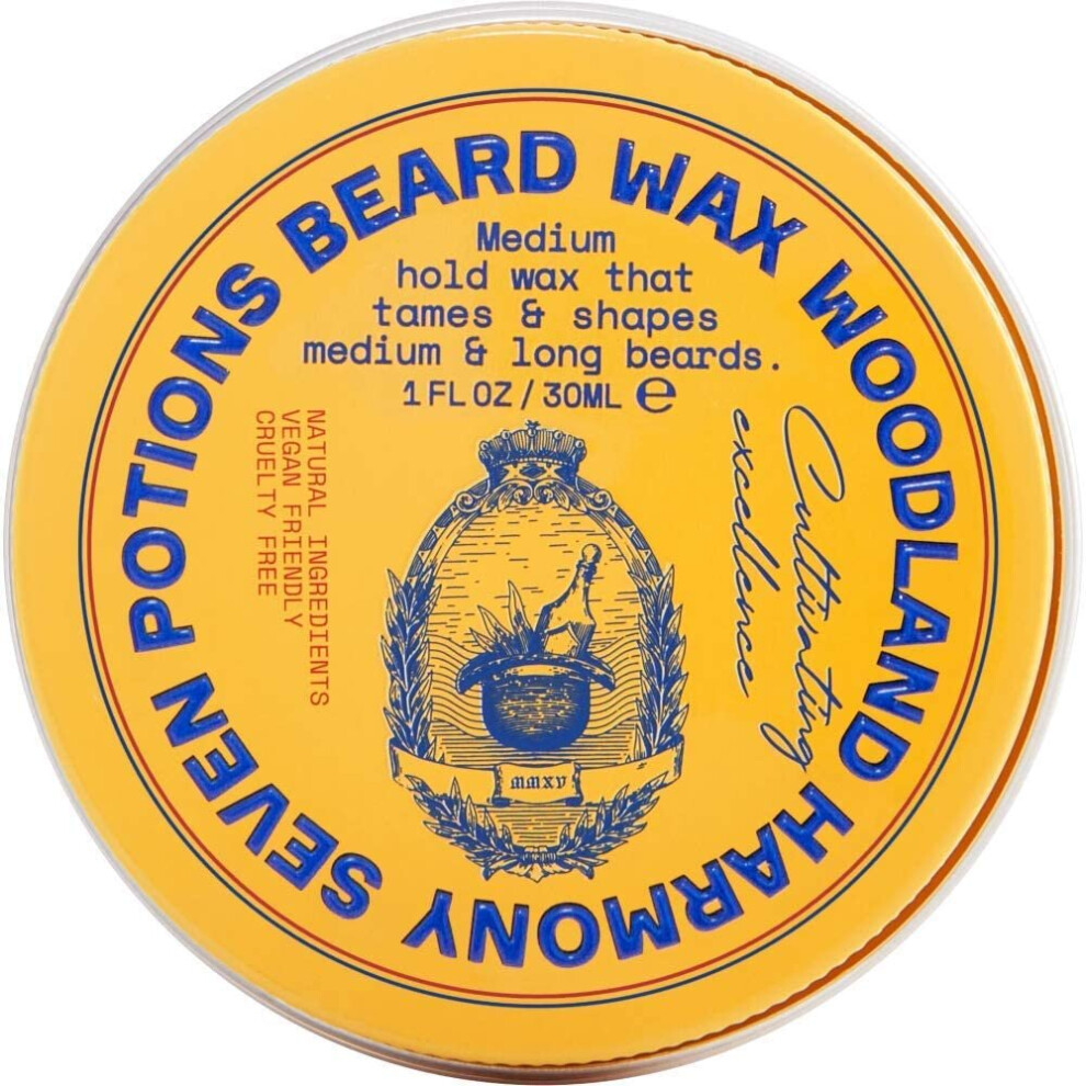 Seven Potions Beard Wax for Men â Medium Hold Styling Wax to Shape And Nourish Your Beard â All-Natural, Vegan, Cruelty Free â...