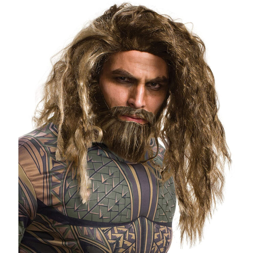 Rubie's 34595NS Part 1-D C Official DC Justice League Aquaman Wig and Beard Set, Mens, 0, One Size