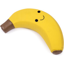 Petface Latex Banana Soft Chew Dog Toy, Large