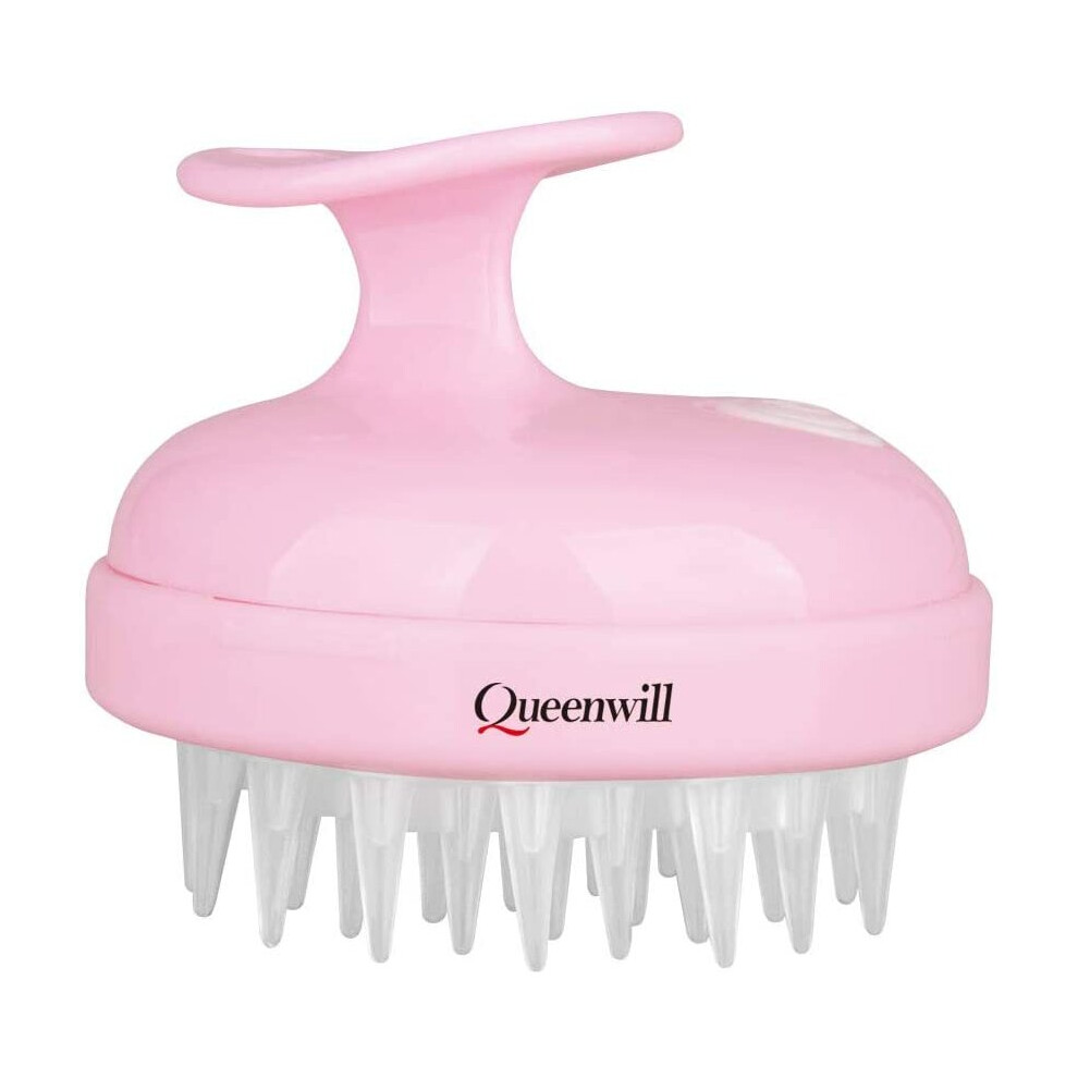 Electric Scalp Massager for Hair Growth, Queenwill Head Massager Shampoo Brush for Deep Hair Cleaning and Head Blood...