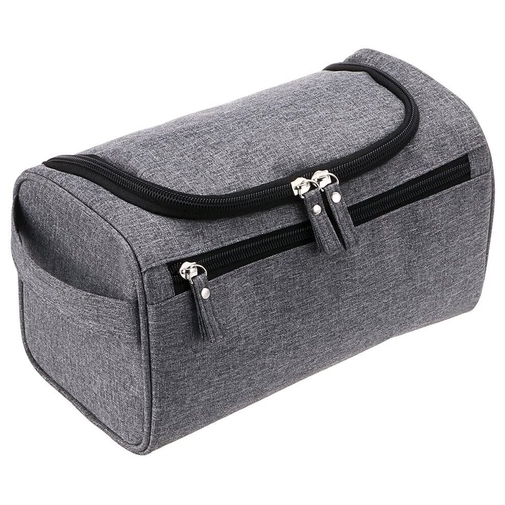 IGNPION Men's Hanging Travel Toiletry Wash Bag (Grey)