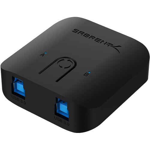 Sabrent USB 3.0 Sharing Switch for Multiple Computers and Peripherals LED Device Indicators (USB-SW30) 1