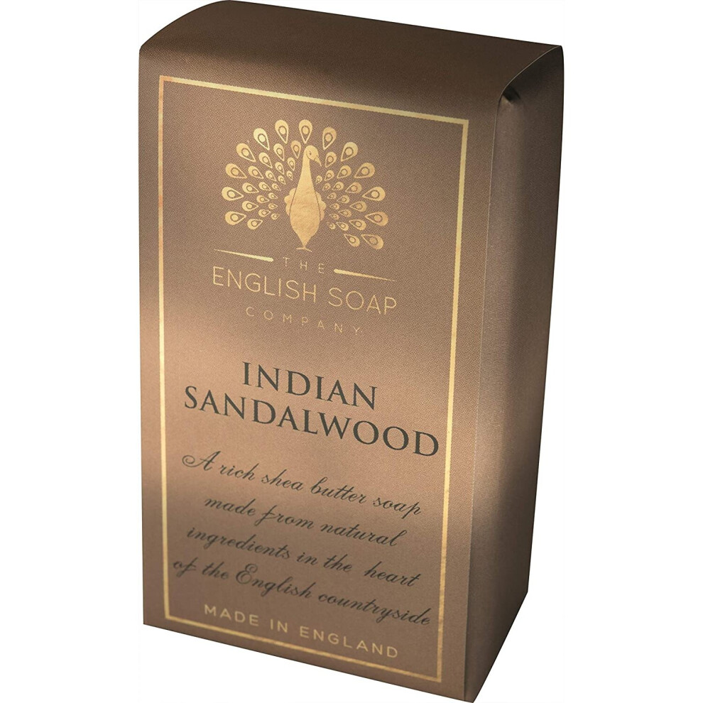 The English Soap Company Pure Indulgence Shea Butter Soap 190G Indian Sandalwood