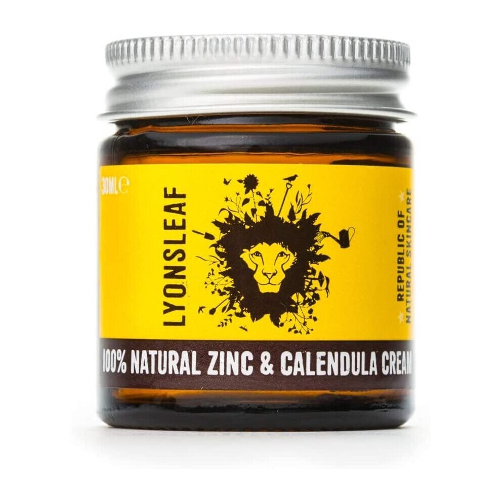 Zinc And Calendula 100% Natural - For Spots, Blemishes, Breakouts, Rashes, Problem Skin And Nappy Rash … (30Ml) Cream Brand:-Lyonsleaf