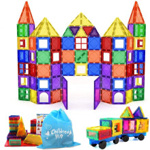 ChildreN HUB 100pcs Magnetic Building Set - Construction Kit Educational STEM Toys For Your Kids (Stronger Magnets)