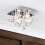 Litecraft Orlando Light Small Square Bathroom IP44 Rated Flush Mounted Ceiling Light in Chrome (4 Light) 4