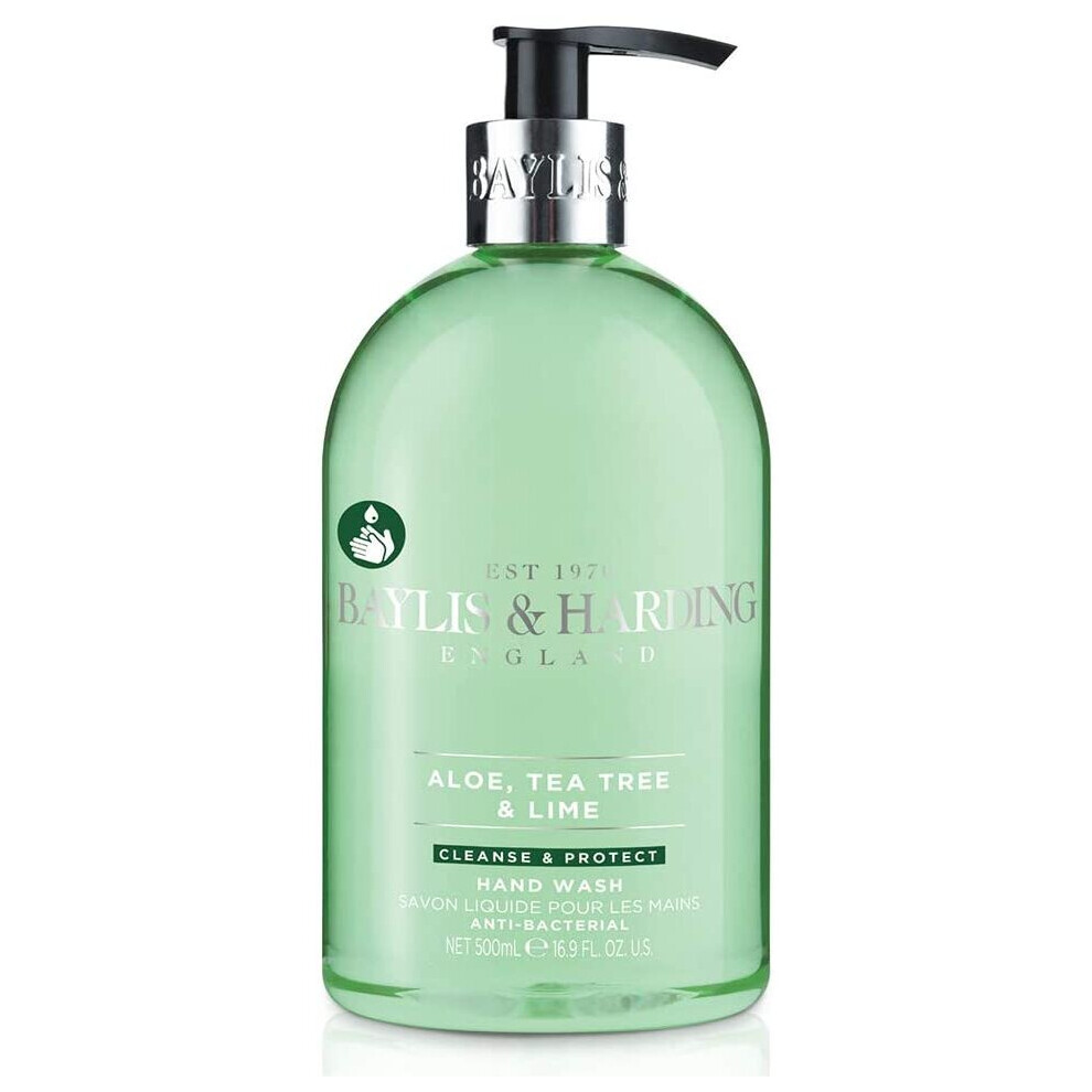 Baylis & Harding Aloe Tea Tree And Lime Anti Bacterial Hand Wash, 500 Ml