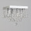 Litecraft Orlando Light Small Square Bathroom IP44 Rated Flush Mounted Ceiling Light in Chrome (4 Light) 2