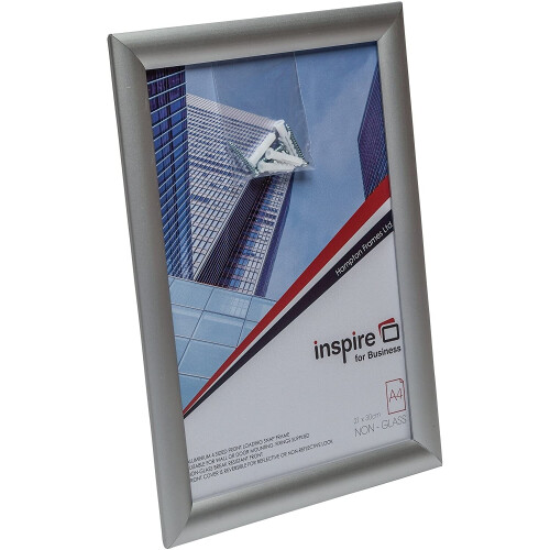 Hampton Frames SNAP Poster Certificate Photo Display Snap Frame Silver A4 (21x30cm) SNAPA4S 1