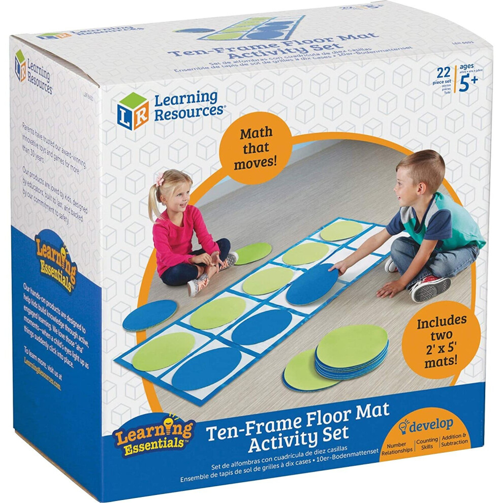 Learning Resources Ten-Frame Floor Mat Activity Set