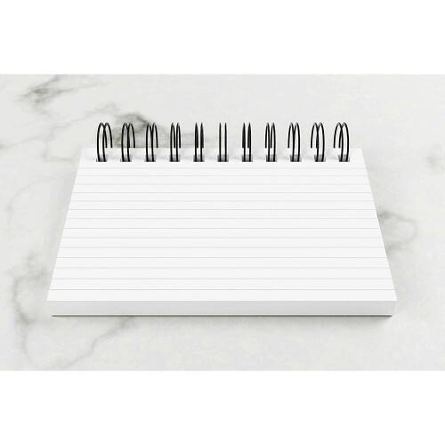 Luxpad Revision A6 Flash Cards - Lined (50 Cards) White 2