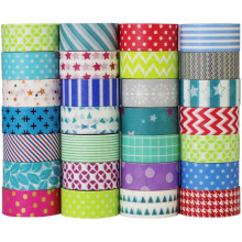 UOOOM 10pcs Washi Tape Set in Random Patterns, Decorative Masking Tape Adhesive Scrapbooking DIY Craft Gift (10 x Patterns)