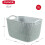 Curver Curver Knit Large Rectangular Plastic Storage Basket, Misty Blue, 19 Litre 7