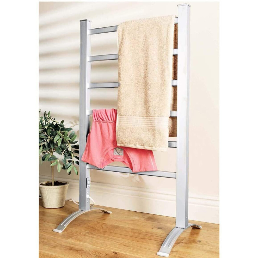 Status Heated Towel Rail, Aluminum, 15X53x62 Cm Silver