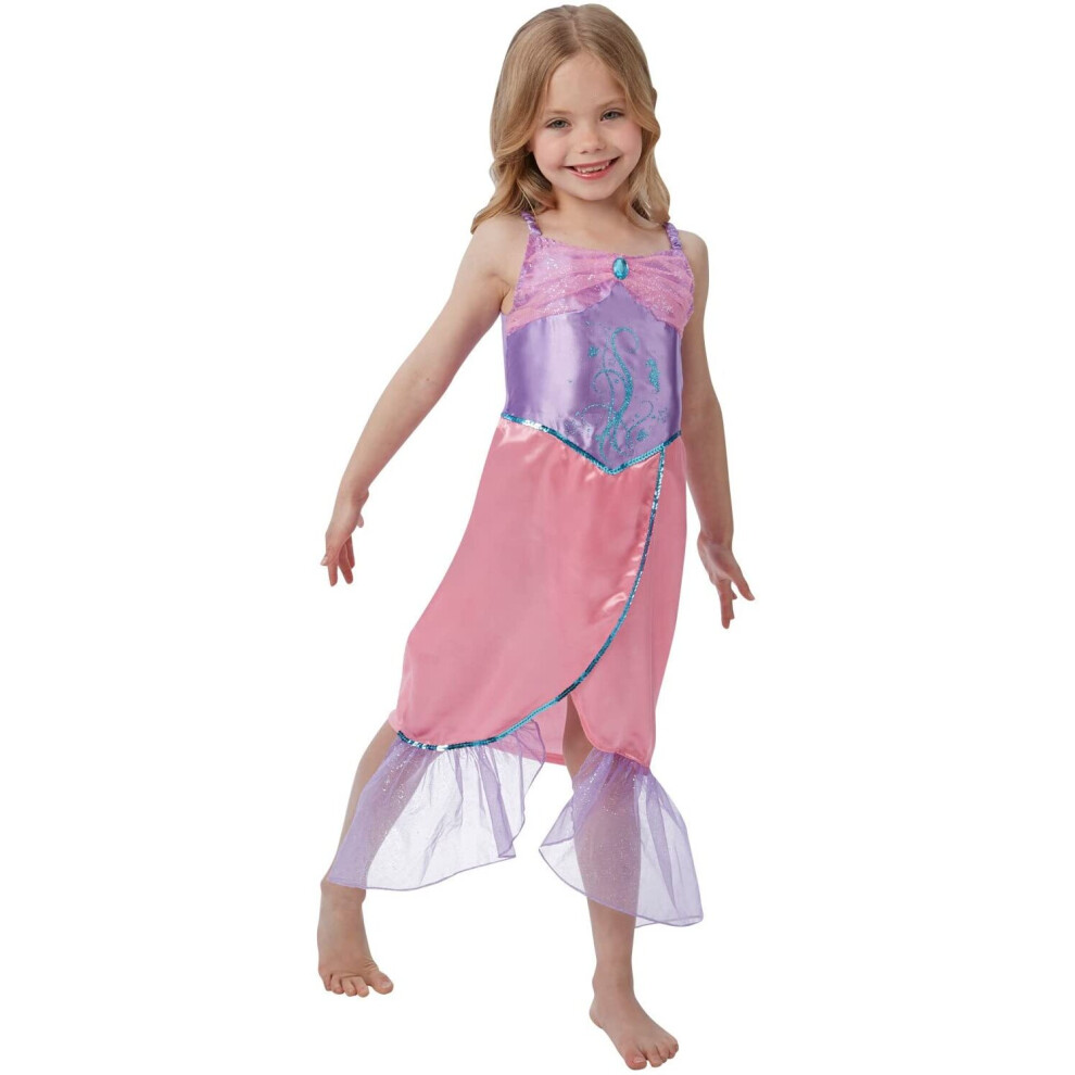 Rubie's 620502S Official Mermaid Costume, Girls', Blue, Small (Age 3-4 Years)