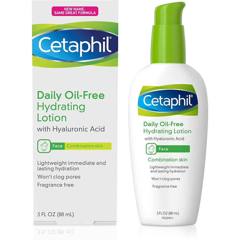 Cetaphil Face Daily Hydrating Lotion with Hyaluronic Acid, 3 fl oz