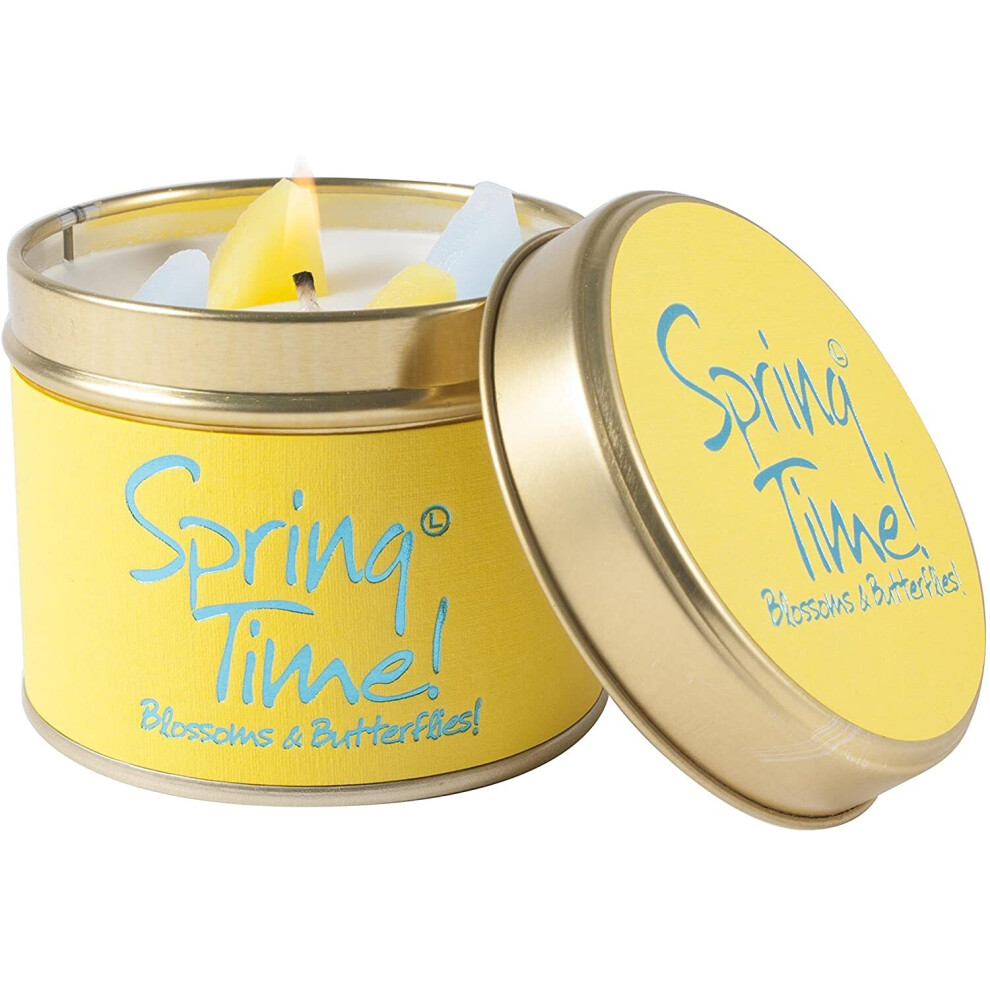 Lily Flame Springtime Tin, Yellow