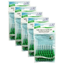 TePe 118260B Plastic Original Interdental Brush, 0.8 mm, Size 5, Green, Total 40, Pack of 5