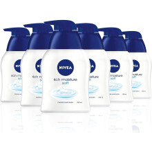 NIVEA Hand Wash, Rich Moisture Soft Soap, Pack of 6 (6 x 250ml), Moisturising Hand Soap Gently Cleanses and Cares for Your Skin...